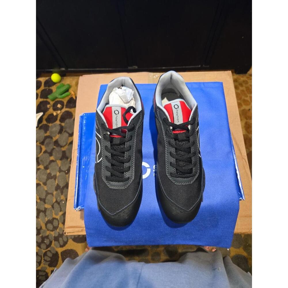 Sparco SP-F5 Black/Red Shoes US Size 8 & Dust Bag